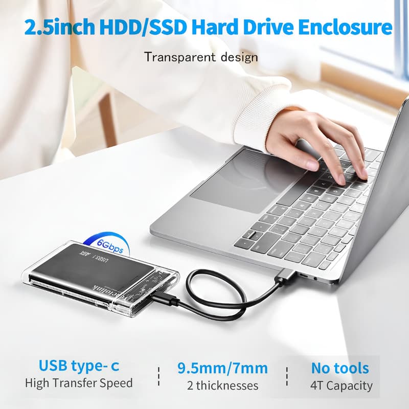 باکس هارد دیسک اکسترنال وینتولینک مدل TYPE-C-USB3.0 — تصویر 3
