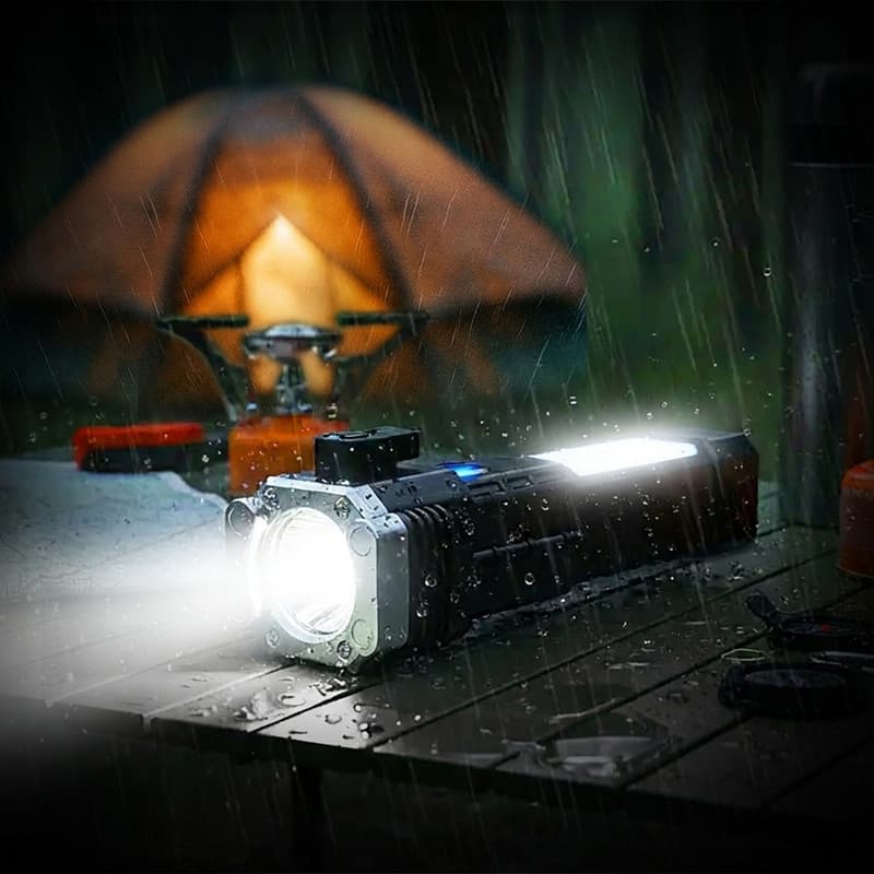 چراغ قوه دستی مدل 8 کاره led torch — تصویر 2