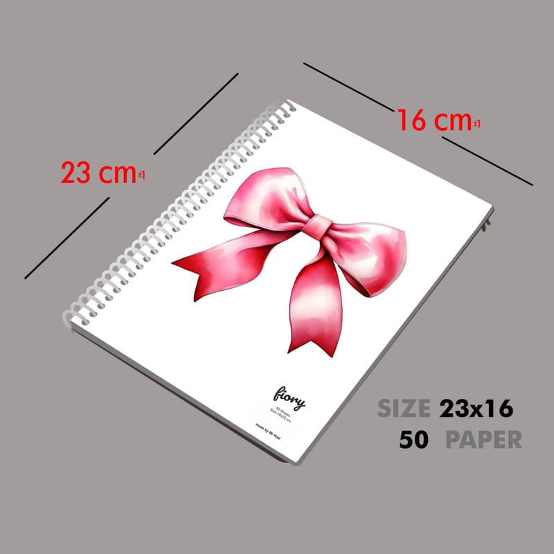 دفتر مشق 50 برگ مستر راد مدل پاپیون طرح فانتزی کد 2711 fiory — تصویر 2