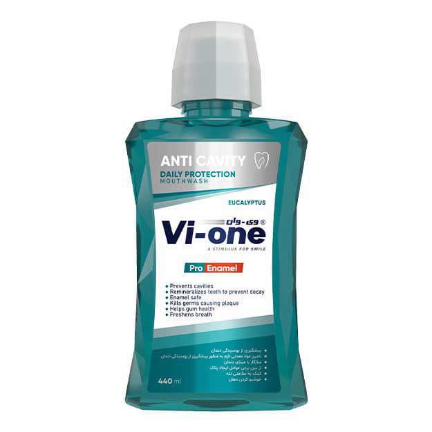 دهان شوییه وی وان مدل ANTI CAVITY حجم 440 میلی لیتر — تصویر 2