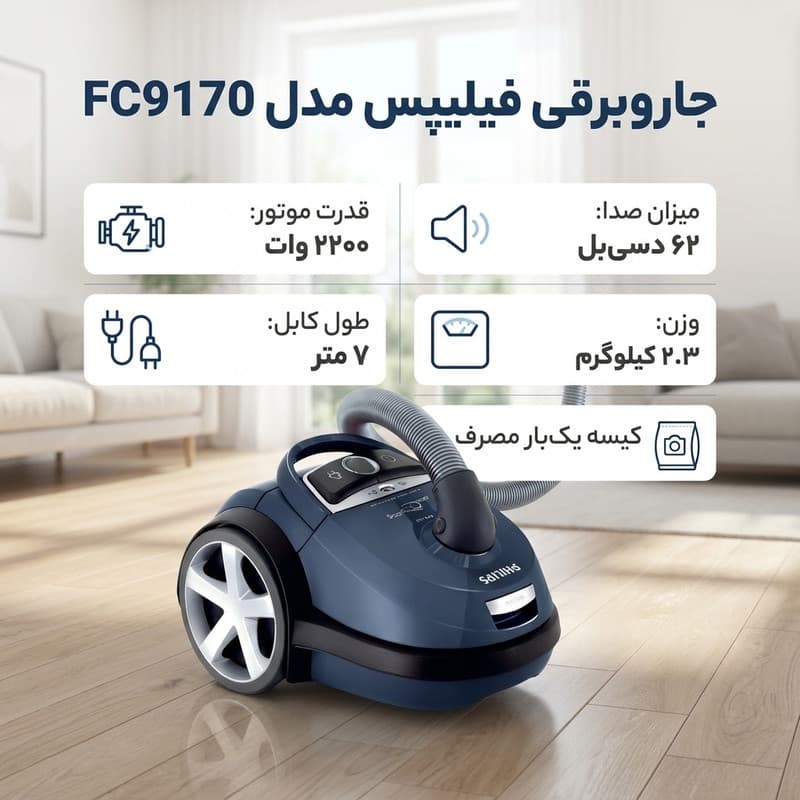جاروبرقی فیلیپس مدل FC9170 — تصویر 2
