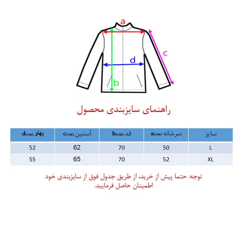 کاپشن مردانه مدل SH-339 — تصویر 4