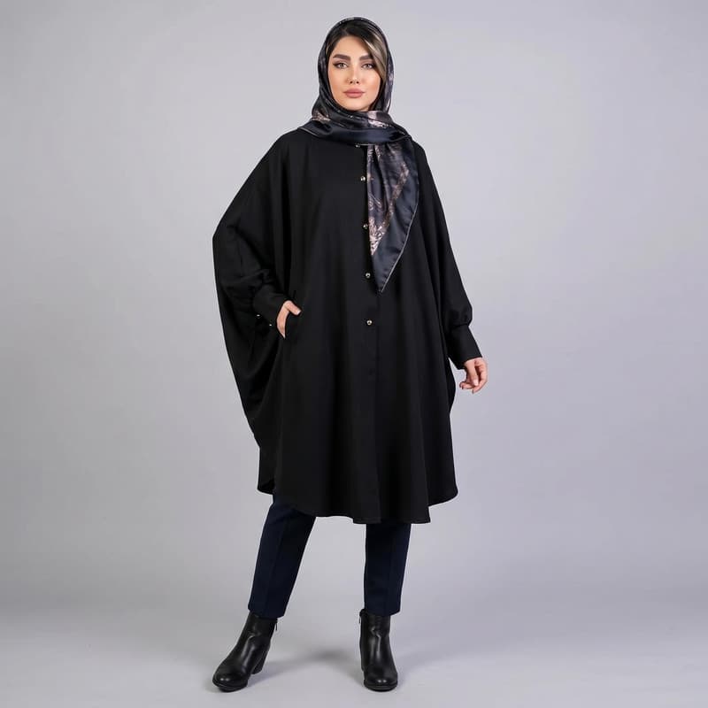مانتو زنانه مدل عبایی کد 1