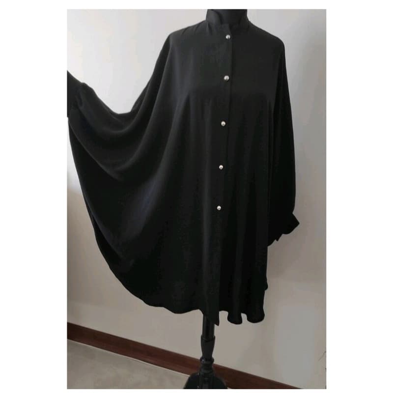 مانتو زنانه مدل عبایی کد 1 — تصویر 4