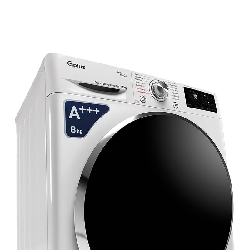 ماشین لباسشویی 8 کیلوگرم اتوماتیک جی پلاس مدل GWM-R808W — تصویر 4