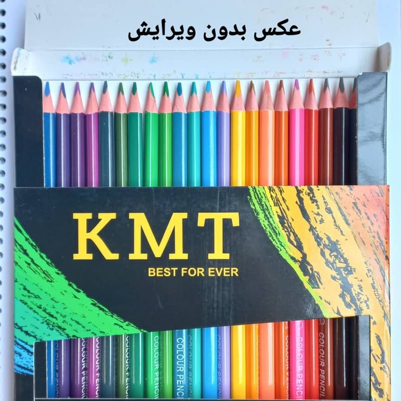 مداد رنگی 48 رنگ کی ام تی مدل TRIPLUS ARTIST طرح رنگین کمان — تصویر 3