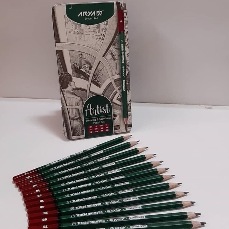 مداد طراحی آریا مدل Artist کد 001-3075 مجموعه 12 عددی — تصویر 3
