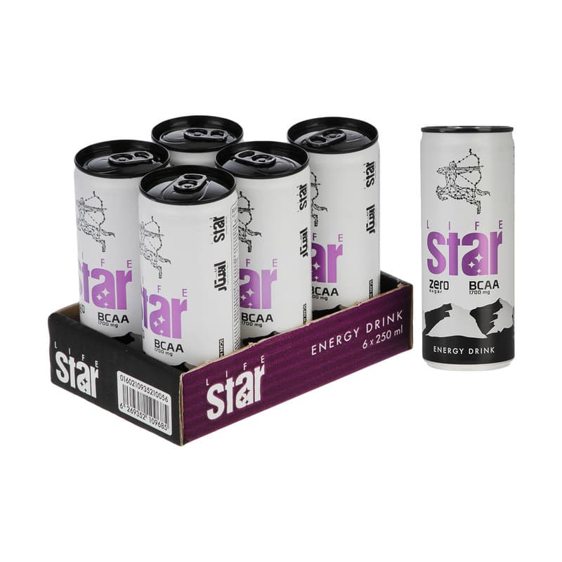نوشیدنی انرژی زا زیرو لایف استار - 250 میلی لیتر بسته 6 عددی