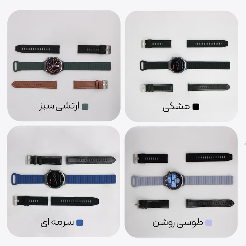 ساعت هوشمند 47 میلی متری فنیرسی مدل S370i با بند سیلیکونی — تصویر 4