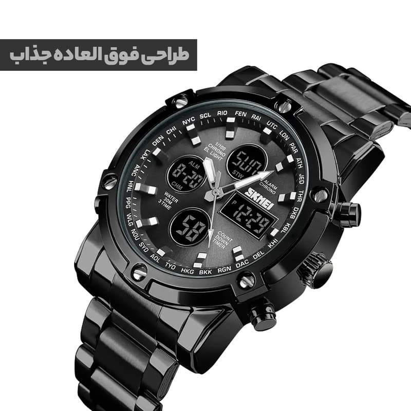 ساعت مچی دیجیتال اسکمی مدل S-1389 blc — تصویر 2