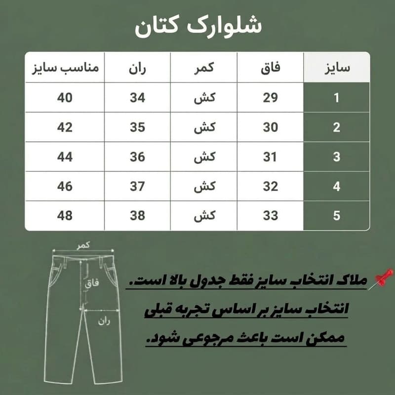 شلوارک مردانه تاج نیا مدل شش جیب — تصویر 2