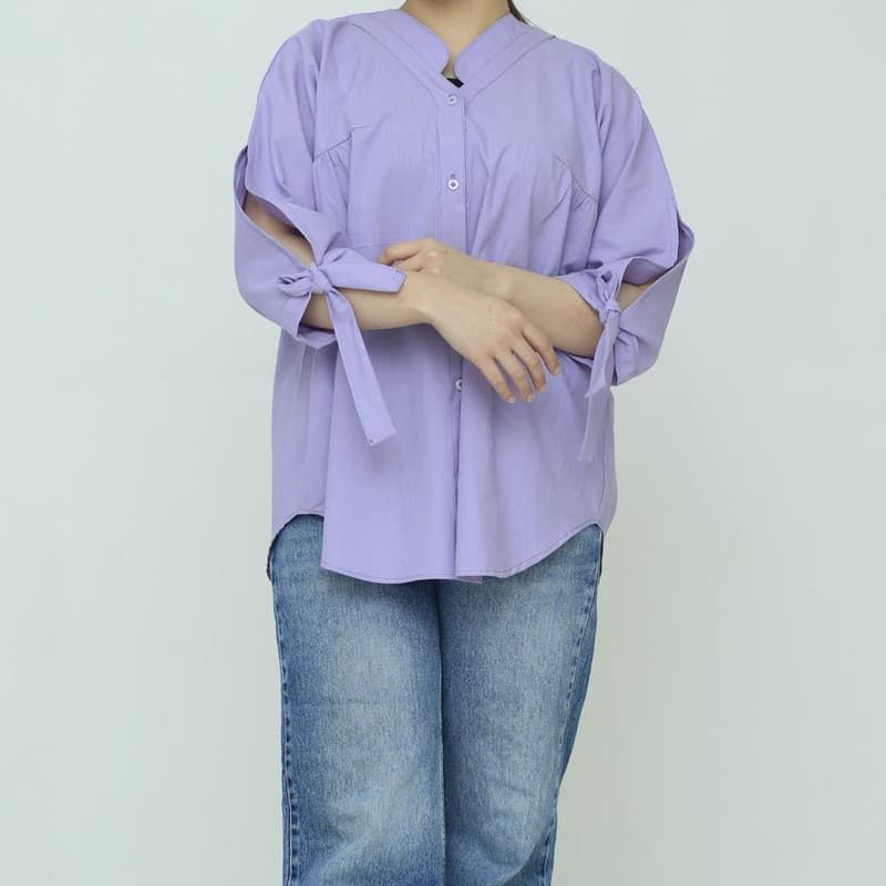 شومیز زنانه طرح پاپیون کد050 — تصویر 2