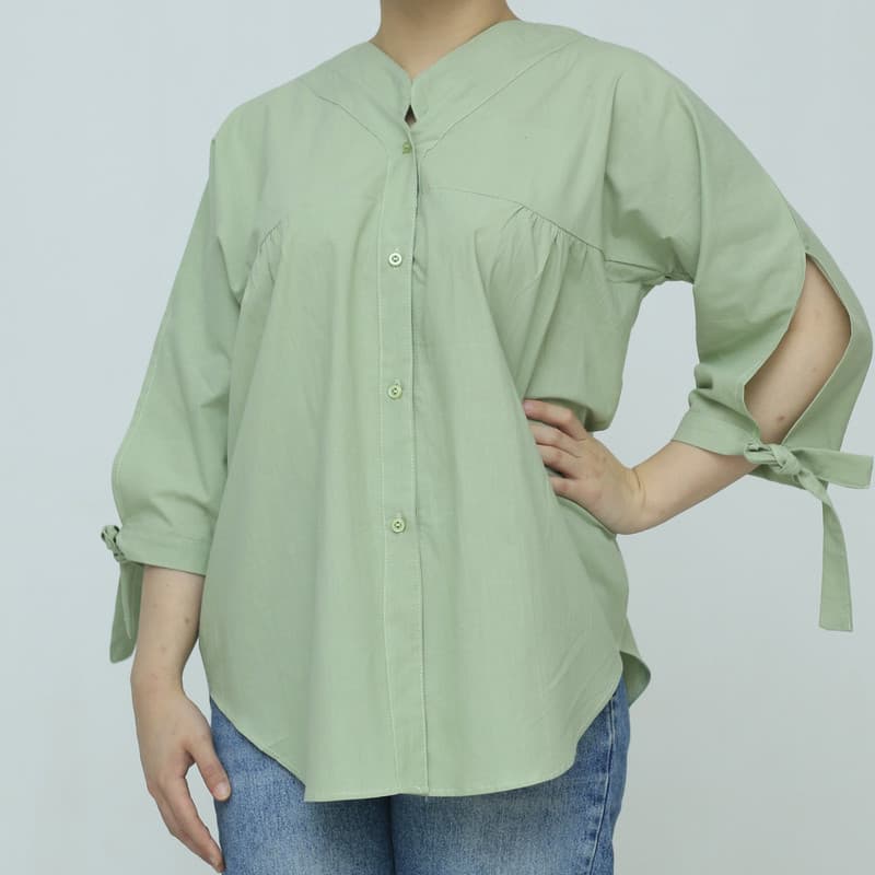 شومیز زنانه طرح پاپیون کد050 — تصویر 3