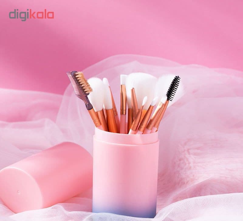 ست برس آرایشی مدل 01 بسته 12 عددی — تصویر 3