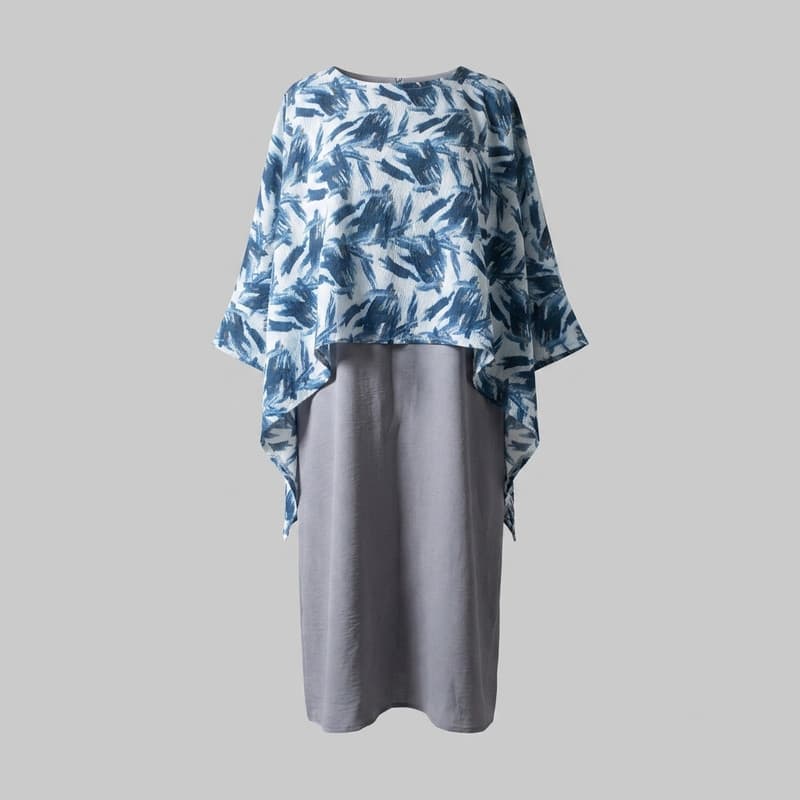 ست رویه و سارافون رسمی زنانه مدل طبیعت کد ۱۱۵ — تصویر 3