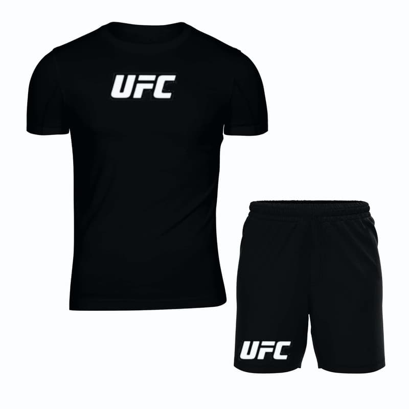 ست تی شرت و شلوارک ورزشی مردانه مدل Ufc590 — تصویر 2