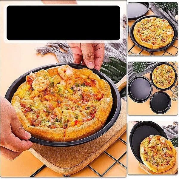 ظرف پخت پیتزا به گز مدل گرد گرانیتی کد 21 — تصویر 4