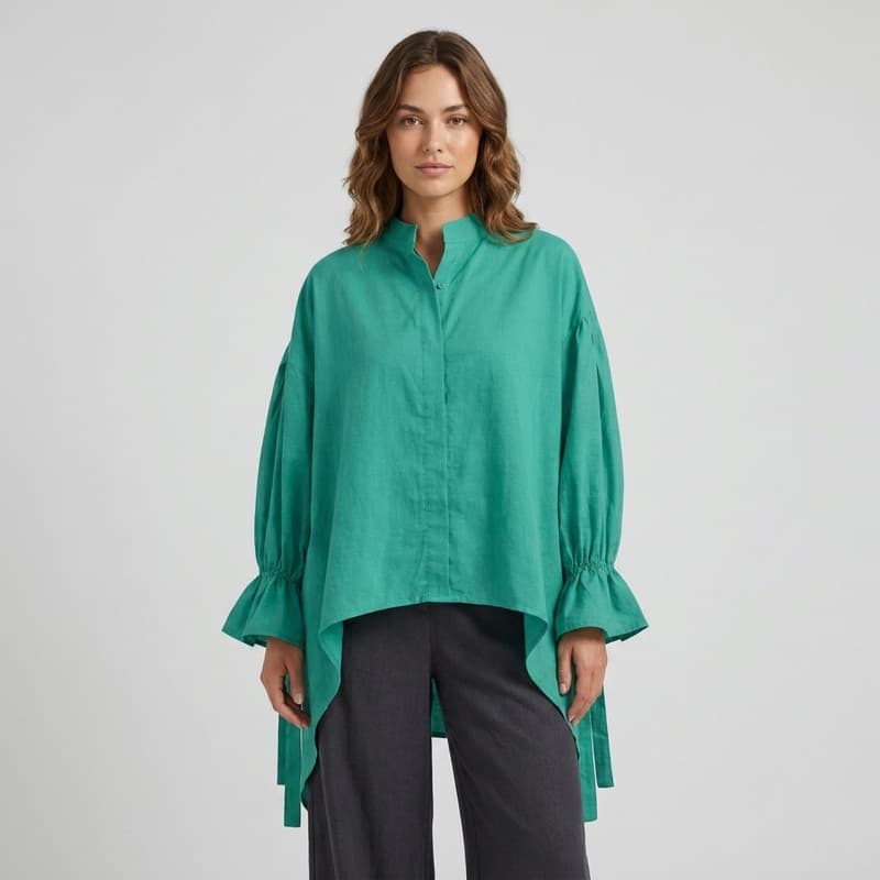 تونیک زنانه نخی مدل سرآستین کش msj collection
