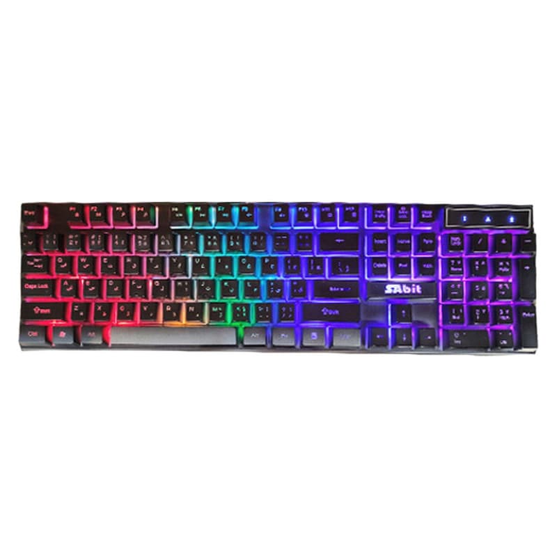 کیبورد گیمینگ سابیت مدل GK-5200، سوییچ ممبران، Full-Size، نورپردازی LED RGB — تصویر 1