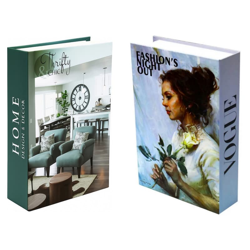 ماکت دکوری مدل کتاب دکوراتیو HOME DESIGN &VOGUE 002 مجموعه دو عددی — تصویر 1