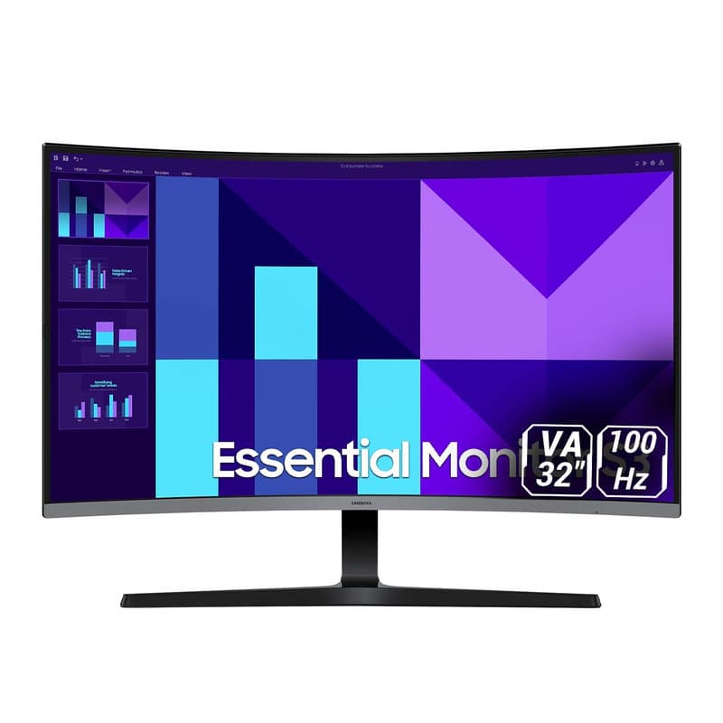 مانیتور خمیده گیمینگ 32 اینچ سامسونگ مدل Essential S3 S32D392GAM — تصویر 1