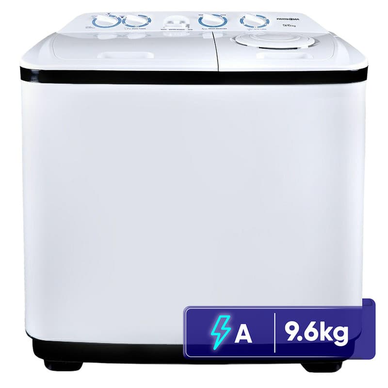 ماشین لباسشویی دو قلو 9.6 کیلوگرم نیمه اتوماتیک پاکشوما مدل NA9 — تصویر 1