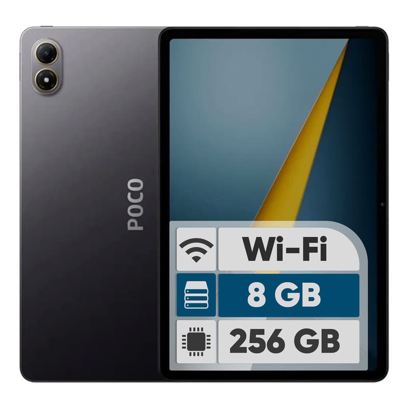 تبلت 12.1 اینچ شیائومی مدل Poco Pad M1 Wi-Fi، ظرفیت 256 گیگابایت و رم 8 گیگابایت، رزولوشن دوربین 8 مگاپیکسل، پشتیبانی از قلم و کیبورد — تصویر 1