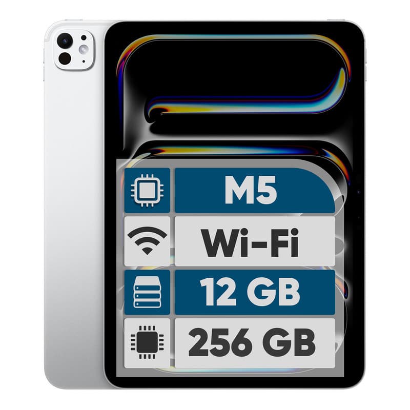تبلت ۱۱ اینچ اپل مدل IPad Pro 2025 M5 Wi-Fi ظرفیت 256 گیگابایت و رم 12 گیگابایت، رزولوشن دوربین 12 مگاپیکسل، پشتیبانی از قلم و کیبورد — تصویر 1